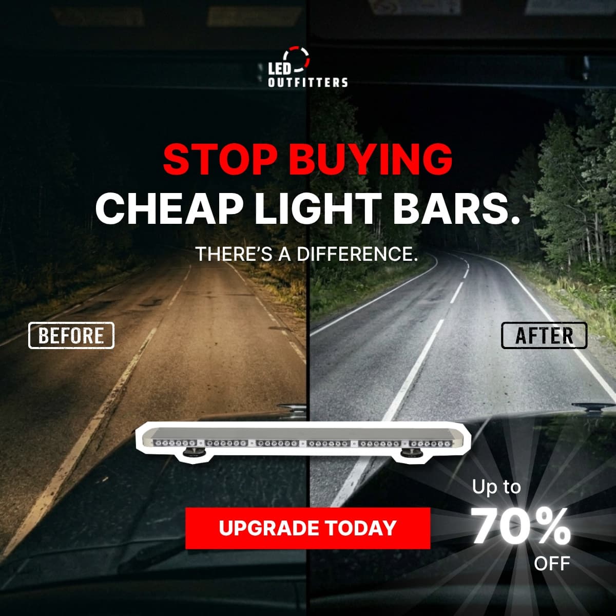 LED Outfitters Automotive performance ad creative 3 by Advirals